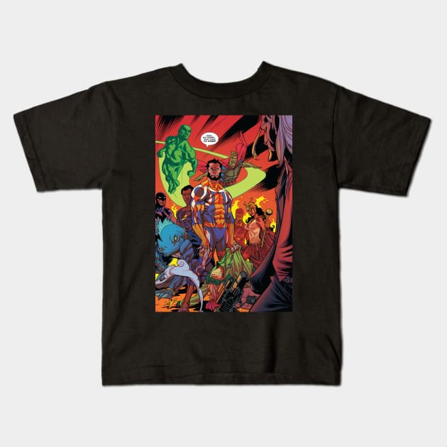 guardian of the globe Kids T-Shirt by super villain